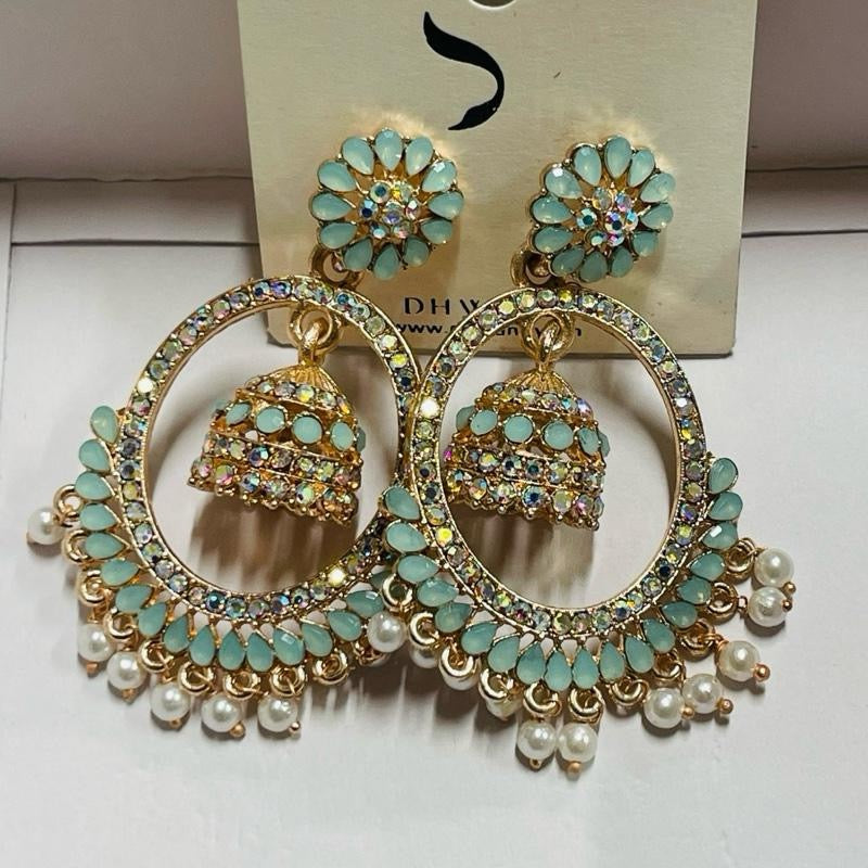 Jewelry Polki Jhumki Earrings with Elegant Design, Drop Earrings, very light weight.