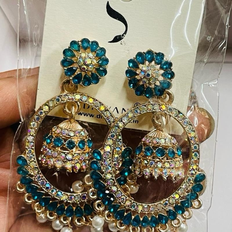 Jewelry Polki Jhumki Earrings with Elegant Design, Drop Earrings, very light weight.