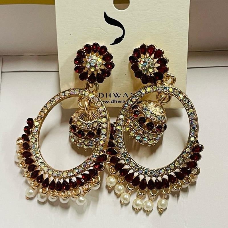 Jewelry Polki Jhumki Earrings with Elegant Design, Drop Earrings, very light weight.