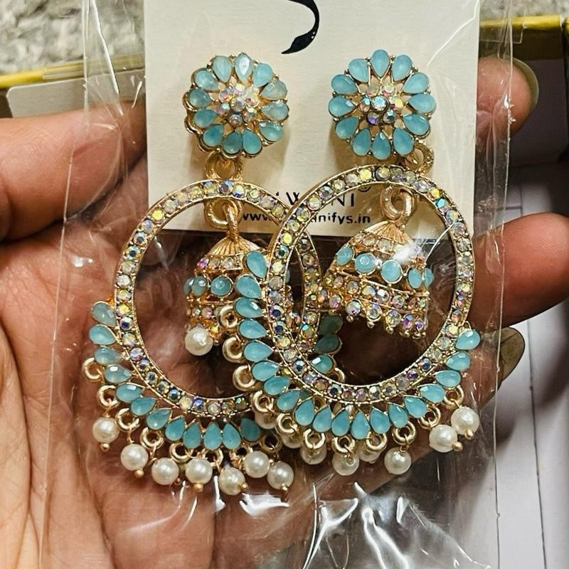 Jewelry Polki Jhumki Earrings with Elegant Design, Drop Earrings, very light weight.
